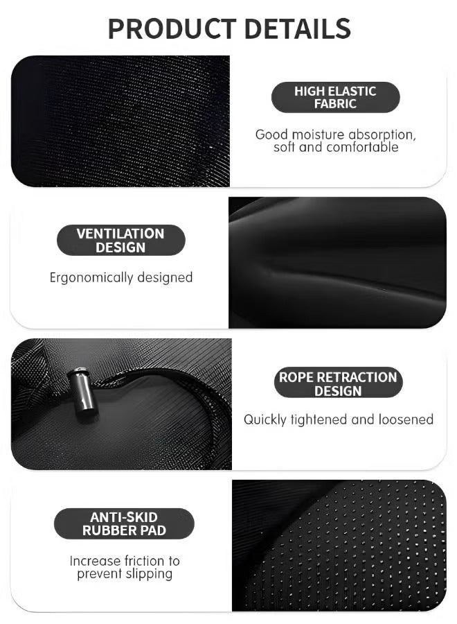 ترينفي غطاء مقعد دراجة ثلاثي الأبعاد مبطن وسميك وناعم، وسادة مقعد دراجة هوائية مانعة للانزلاق وجيدة التهوية لركوب المسافات الطويلة، غطاء مقعد دراجة جبلية ودراجة طريق 29 × 19 × 2.9 سم - Image 4